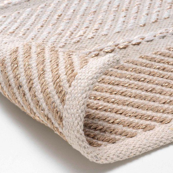 Tappeto lavabile crema 60x90 cm Silves - douceur d'intérieur-image-4