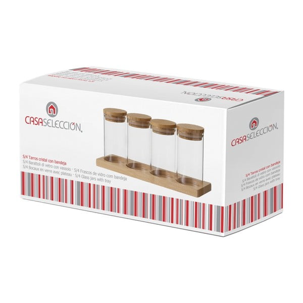 Set di 4 spezie con supporto 220 ml - Casa Selección-image-3