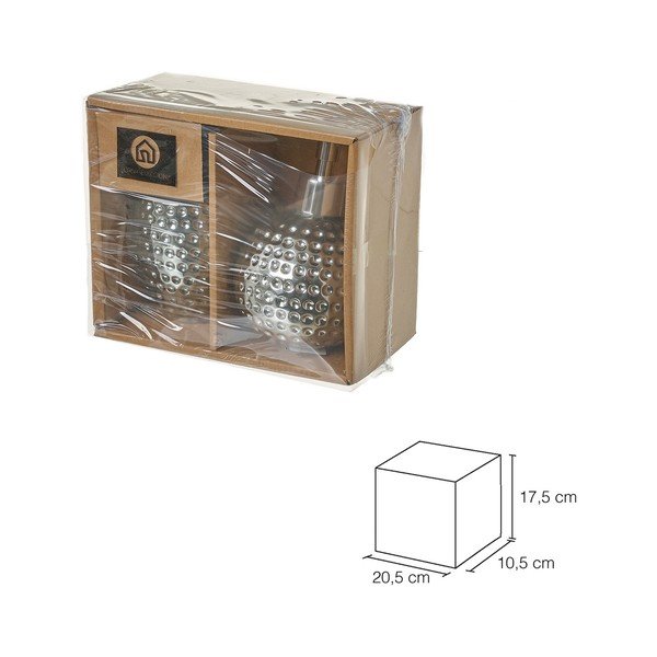 Set di accessori da bagno in argento - Casa Selección-image-3