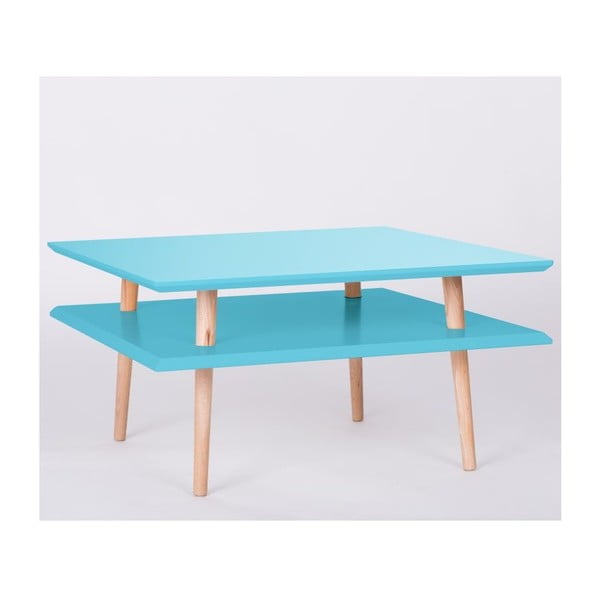Tavolino UFO Square Turchese scuro, 68 cm (larghezza) e 35 cm (altezza) - Ragaba