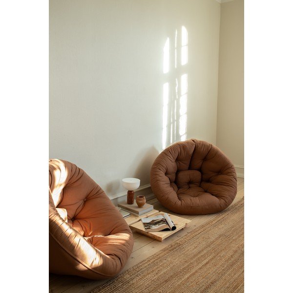 Poltrona in lino beige Nido - Karup Design-image-1