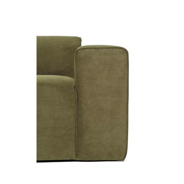 Divano angolare in velluto a coste verde (angolo sinistro) Sting - Scandic-image-4