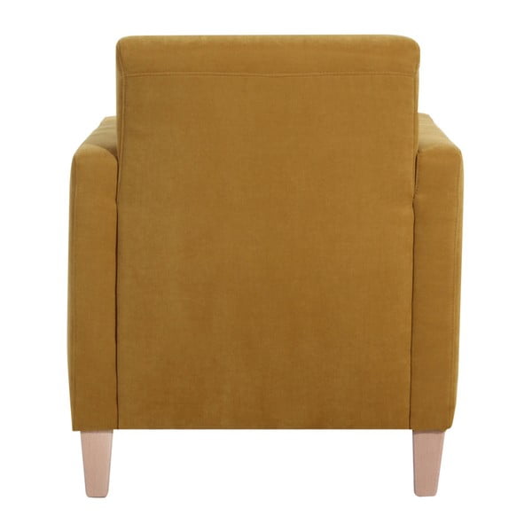 Poltrona gialla Milla Velor - Max Winzer-image-1