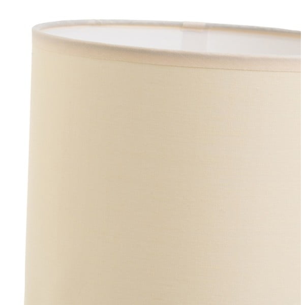 Lampada da tavolo color crema e mattone con paralume in tessuto (altezza 39 cm) - Casa Selección-image-3