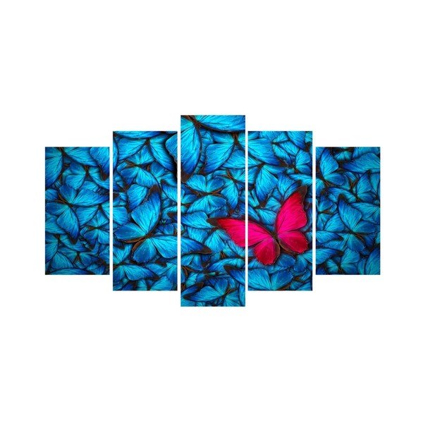 Quadro multiplo Azul Feel, 102 x 60 cm - 3D Art