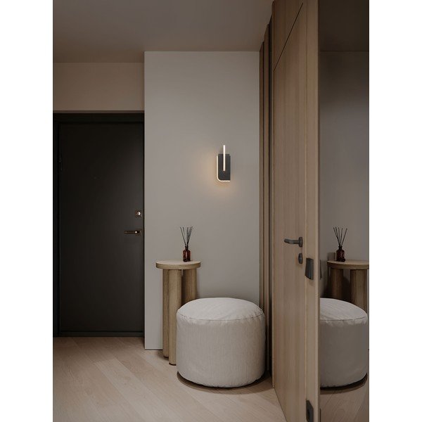 Lampada da parete LED grigio chiaro in metallo con intensità regolabile Totem – Nova Luce-image-2