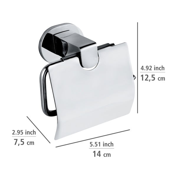 Supporto metallico autoportante per carta igienica Maribor - Wenko-image-3