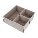 Set di 3 organizer per cassetti beige - Bigso Box of Sweden