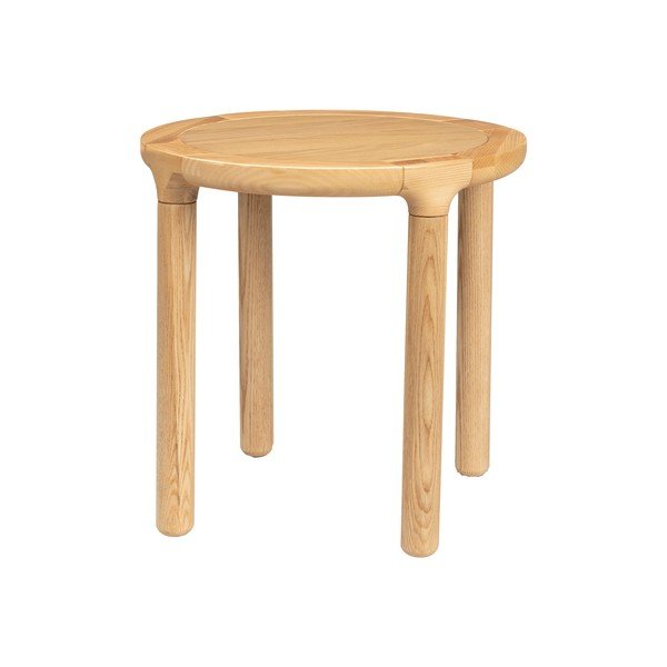 Tavolino rotondo con effetto rovere ø 45 cm Storm – Zuiver