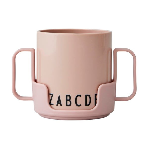 Tazza per bambini rosa Eat & Learn - Design Letters-image-4