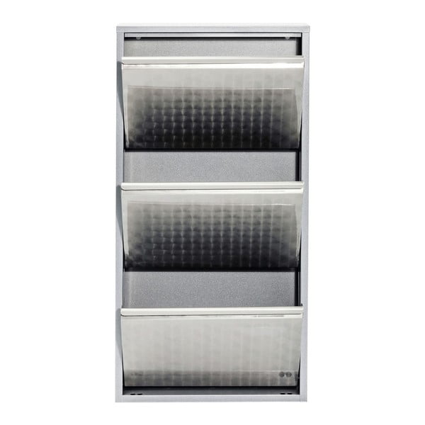 Kovový botník ve stříbrné barvě Kare Design Caruso-image-1