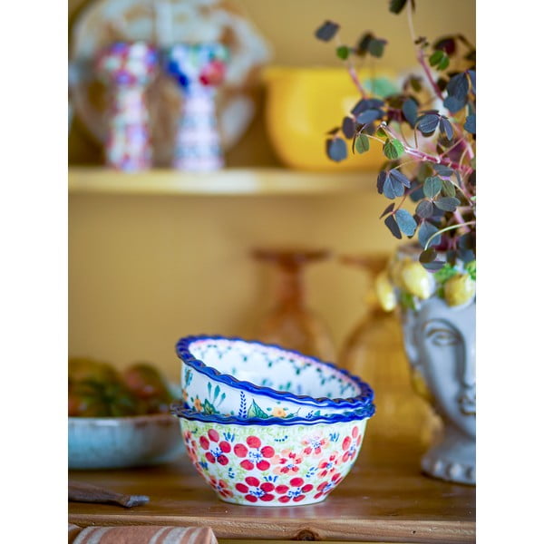 Ciotoline in set da portata in gres 2 pz 380 ml Florist – Bloomingville-image-3