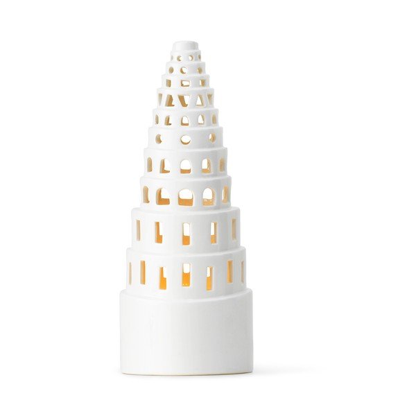 Portacandele natalizio in ceramica bianca Lighthouse, ø 9 cm Urbania Lighthouse High Tower - Kähler Design-image-2