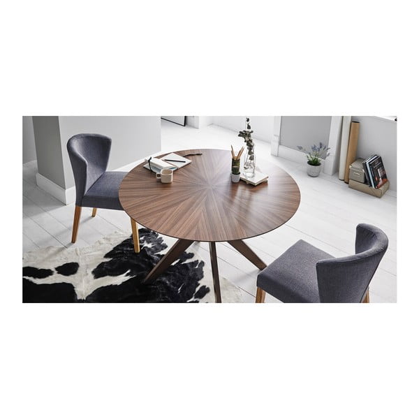 Tavolo da pranzo in legno di noce, ⌀ 120 cm Carmel - sømcasa-image-1