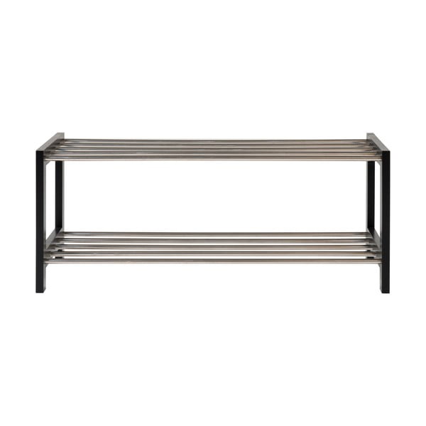 Scarpiera nera in legno di pioppo Padova - House Nordic-image-2