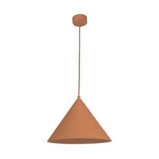 Lampada a sospensione color mattone con paralume in pietra ø 30 cm Vilma - SULION