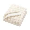 Coperta color crema in micropile/in pelliccia finta 220x240 cm Igloo – douceur d'intérieur