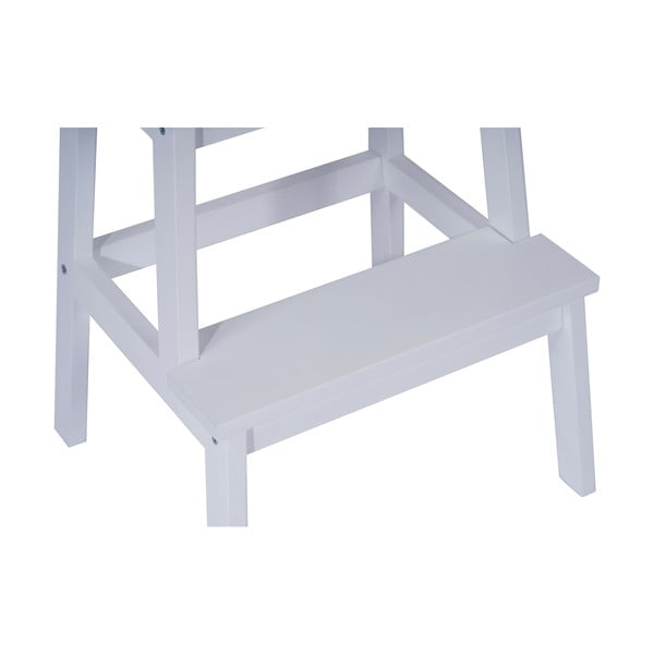 Sgabello in legno di gomma bianco Corg - Bonami Essentials-image-2