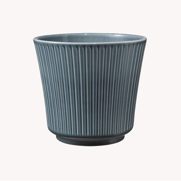 Vaso Delfi in ceramica blu, ø 14 cm - Big pots