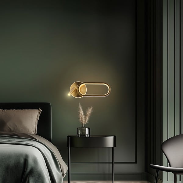 Lampada da parete LED dorata Monet – Candellux Lighting-image-3