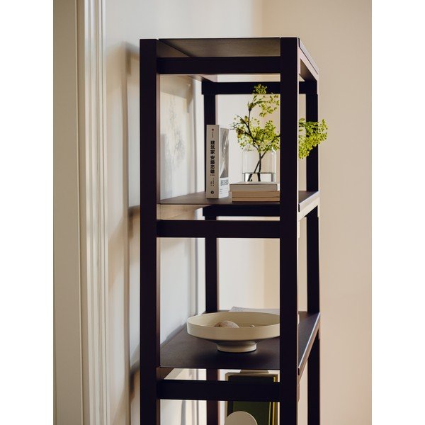 Scaffale burgundy in faggio massiccio 274x180x37 cm Noru – noo.ma-image-4