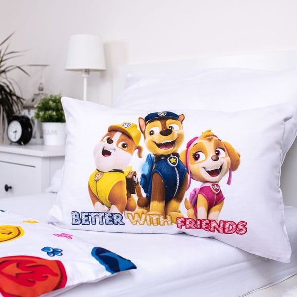 Set copripiumino e federa da bambini in cotone per culla 100x135 cm Paw Patrol – Jerry Fabrics-image-3