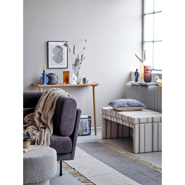 Vaso in gres blu Dardo - Bloomingville-image-1