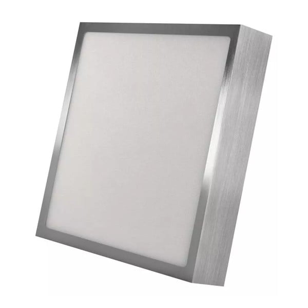 Plafoniera LED in argento lucido 22,5x22,5 cm Nexxo - EMOS