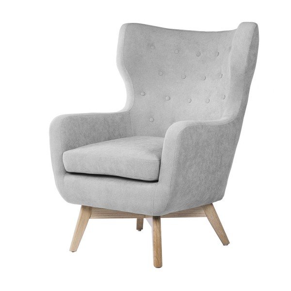 Poltrona grigio chiaro Lisboa - sømcasa