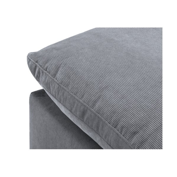 Parte angolare grigia del divano modulare in velluto a coste, angolo destro Galaxy - Windsor & Co Sofas-image-4