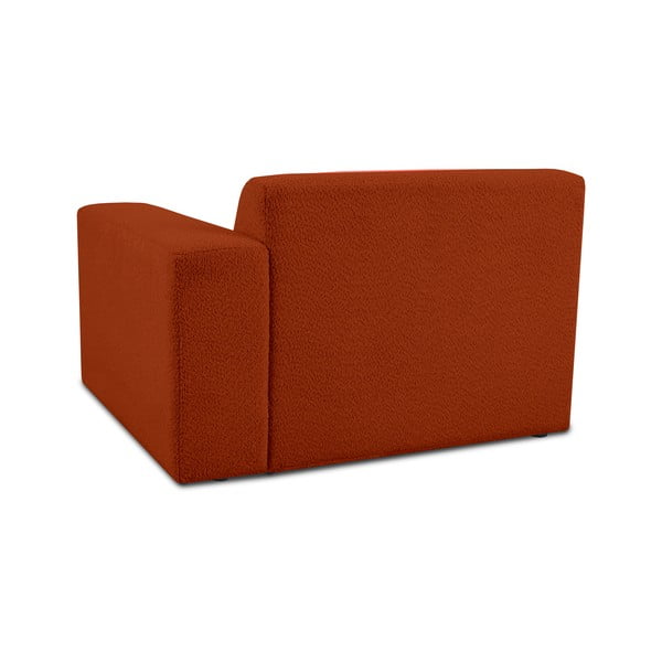 Modulo divano in tessuto bouclé color mattone (angolo destro) Roxy - Scandic-image-2