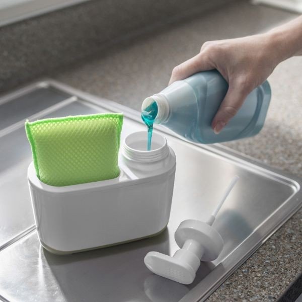 Distributore di sapone bianco-grigio - Addis-image-3