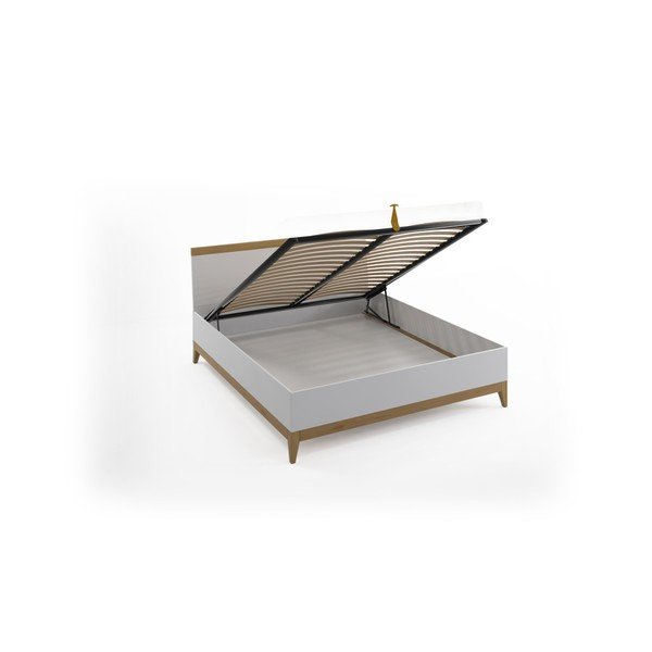 Letto matrimoniale in legno di pino massiccio SKANDICA Livia BC, 140 x 200 cm - Skandica-image-3