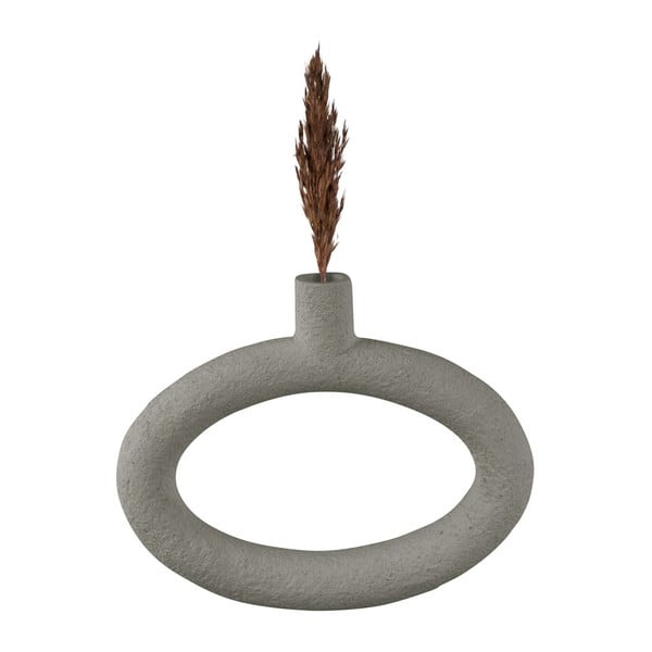 Vaso in poliresina grigio Ring - PT LIVING-image-1