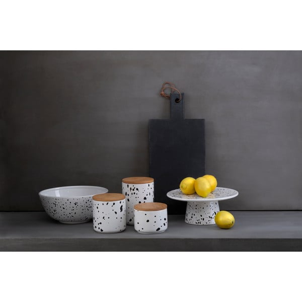 Piatto da portata in ceramica crema ø 25 cm Speckled - Premier Housewares-image-1