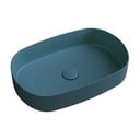 Lavabo color petrolio in ceramica 55x36 cm Infinity Oval – Sapho