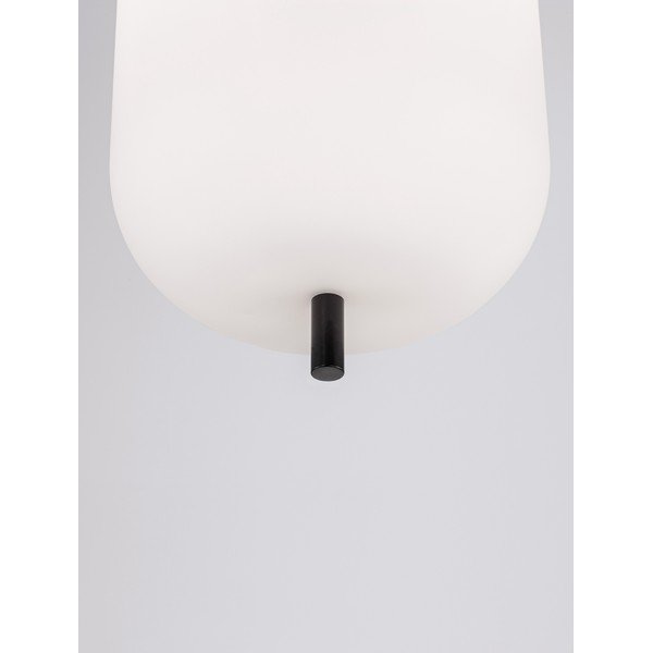 Lampadario bianco/nero in vetro ø 22 cm Lato – Nova Luce-image-4