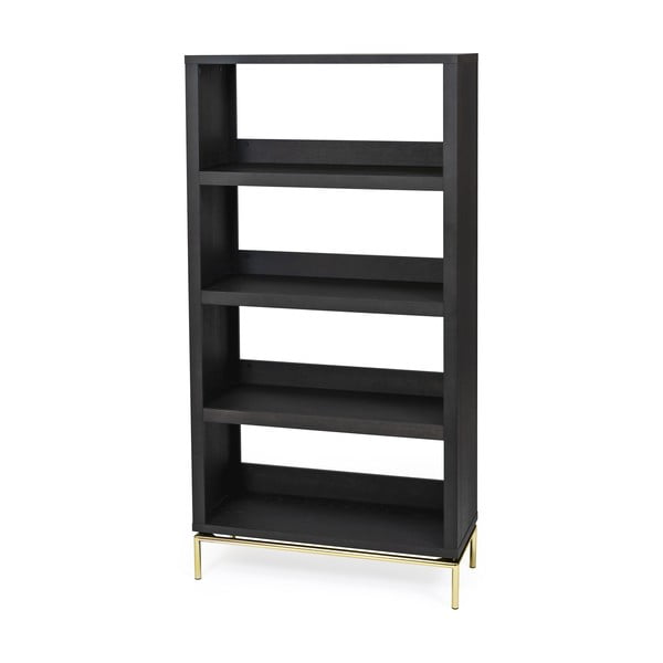 Libreria nera 90x173 cm Pimlico - Woodman-image-2