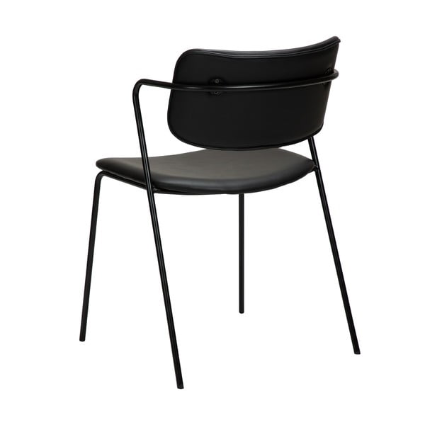 Sedia in similpelle nera Zed - DAN-FORM Denmark-image-2