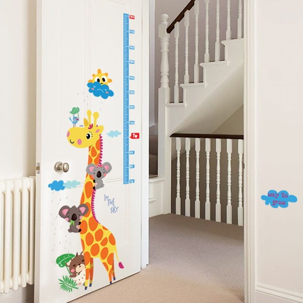 Adesivo per bambini - metro per porta o parete 60x120 cm Giraffe & Koalas - Ambiance-image-4
