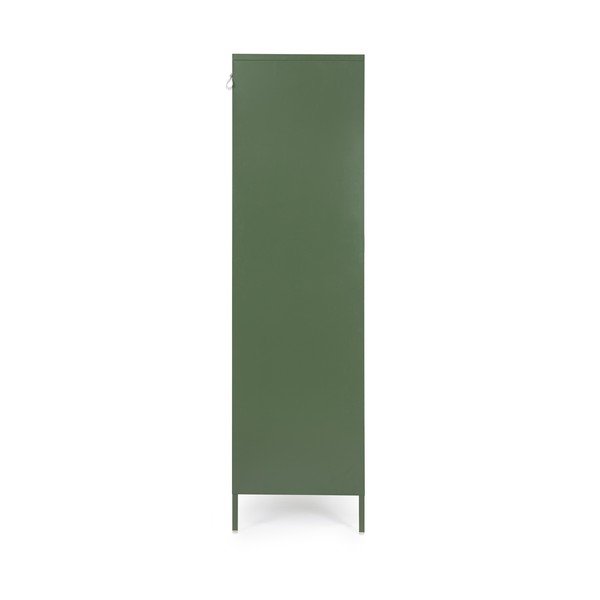 Armadietto verde scuro in metallo con chiusura a chiave 80x185x50 cm Cambridge – Yes Everyday-image-4
