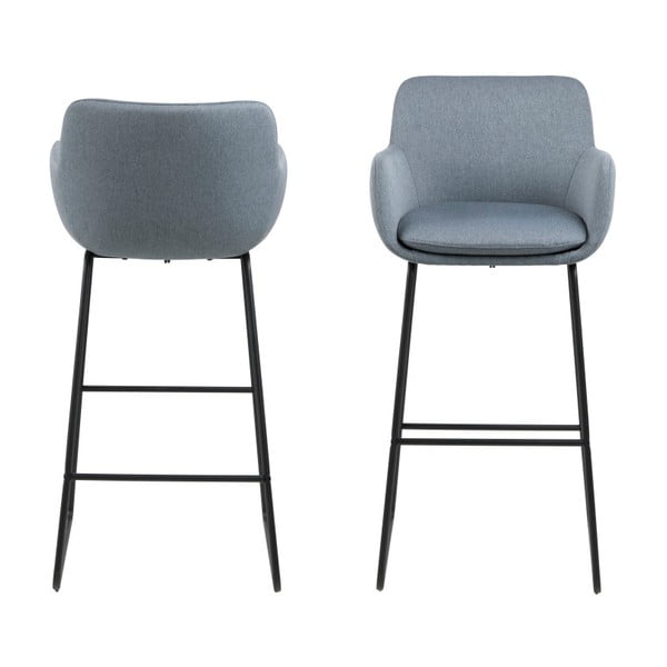 Set di 2 sedie da bar blu Lisa - Actona-image-2