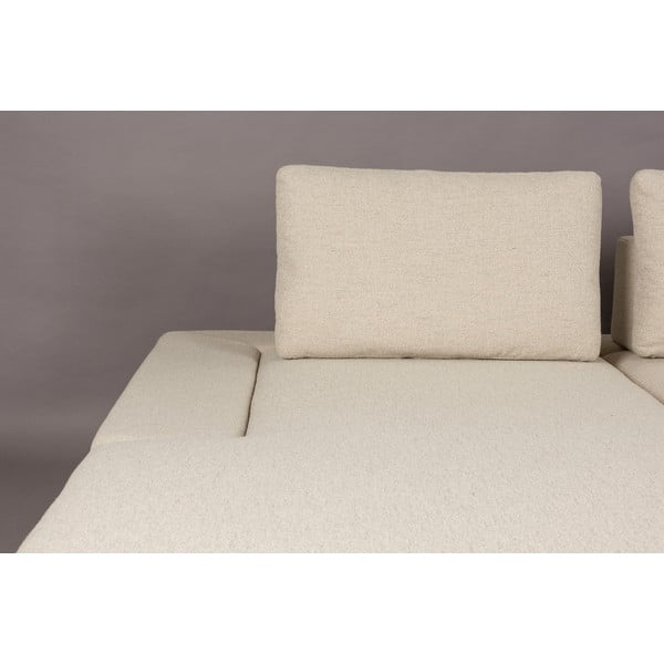 Divano angolare color crema (con penisola a sinistra) Shelly – Dutchbone-image-4