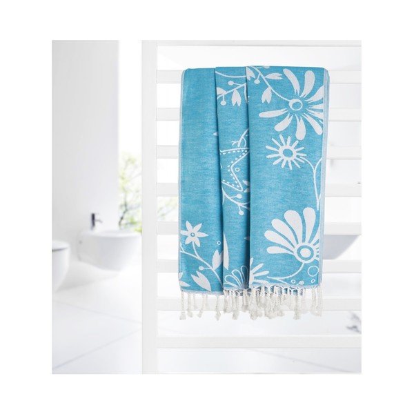 Tyrkysová hammam osuška Kate Louise Helene, 165 x 100 cm-image-3