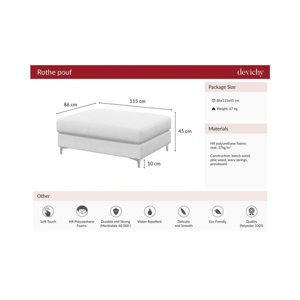 Pouf Devichy beige scuro Rothe - devichy-image-4