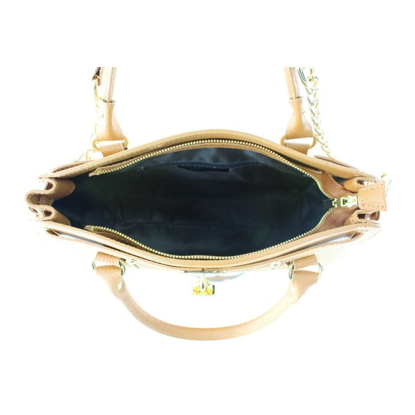 Borsa in pelle marrone cognac Monica - Chicca Borse-image-4