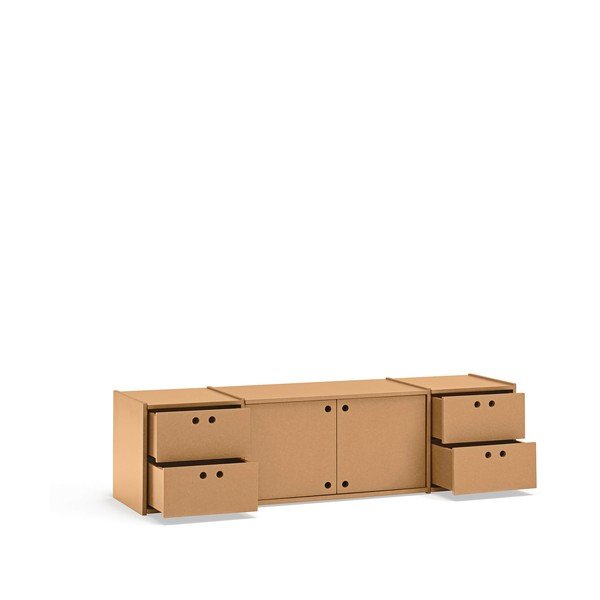 Mobile TV di colore naturale 157x42x40 cm Wally – Teulat-image-3