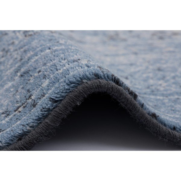 Tappeto blu in lana 100x180 cm Difida – Agnella-image-3