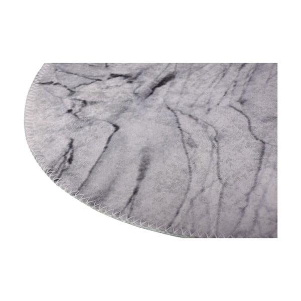 Tappeto rotondo lavabile grigio chiaro ø 120 cm - Vitaus-image-2
