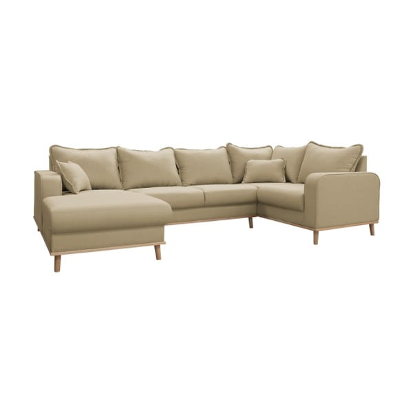 Divano angolare beige (angolo sinistro) Beata - Ropez-image-2